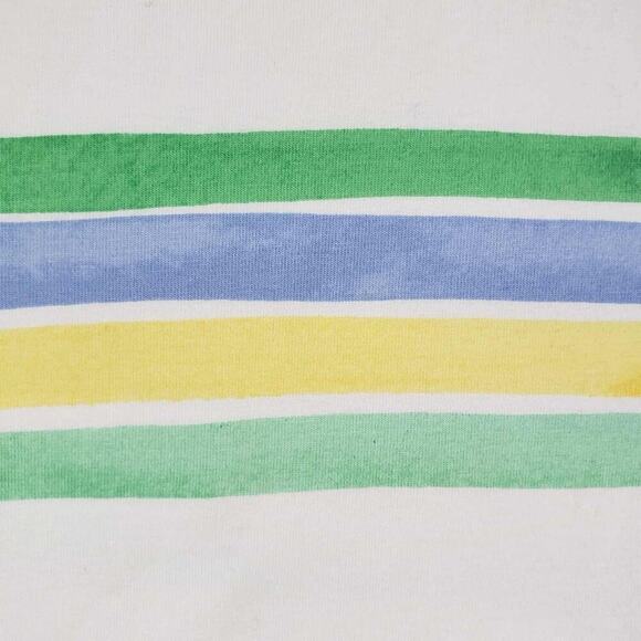 Talbots Shirt Cotton Button Striped Short Sleeve Women’s Size 2X New Split Neck - Picture 8 of 9